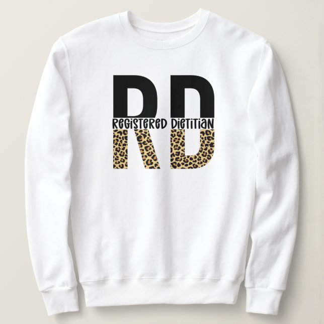 Sudadera Regalo de RD para la impresión de Cheetah Print RD (Anverso del diseño)