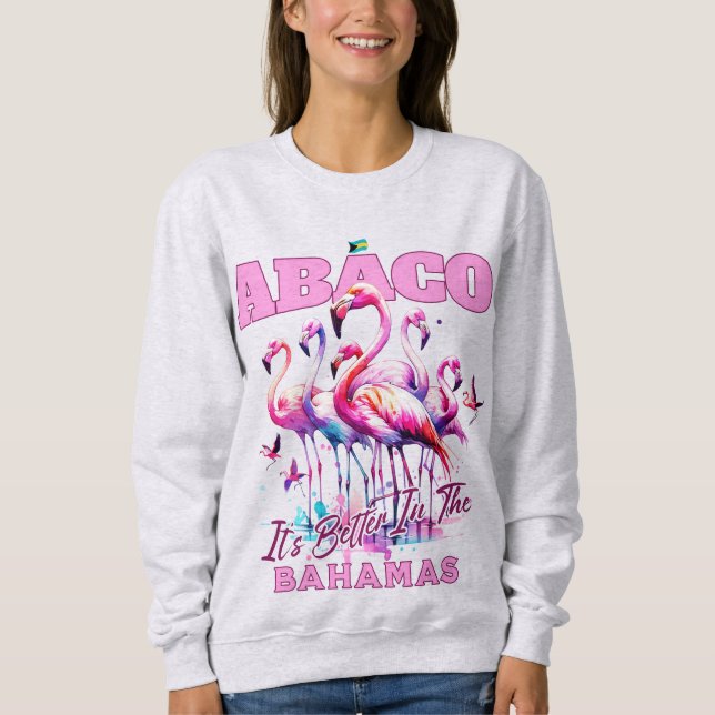 Sudadera Regalo de recuerdo de Bahamas: Abaco Bahamas Flami (Anverso)