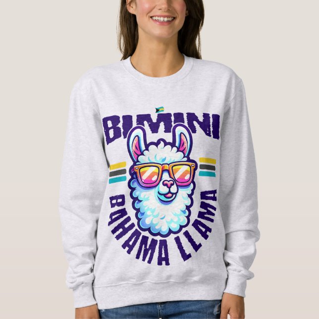 Sudadera Regalo de recuerdo de Bahamas: Bimini Bahamas Llam (Anverso)