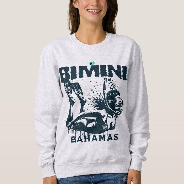 Sudadera Regalo de recuerdo de Bahamas : Bimini Bahamas Sno (Anverso)
