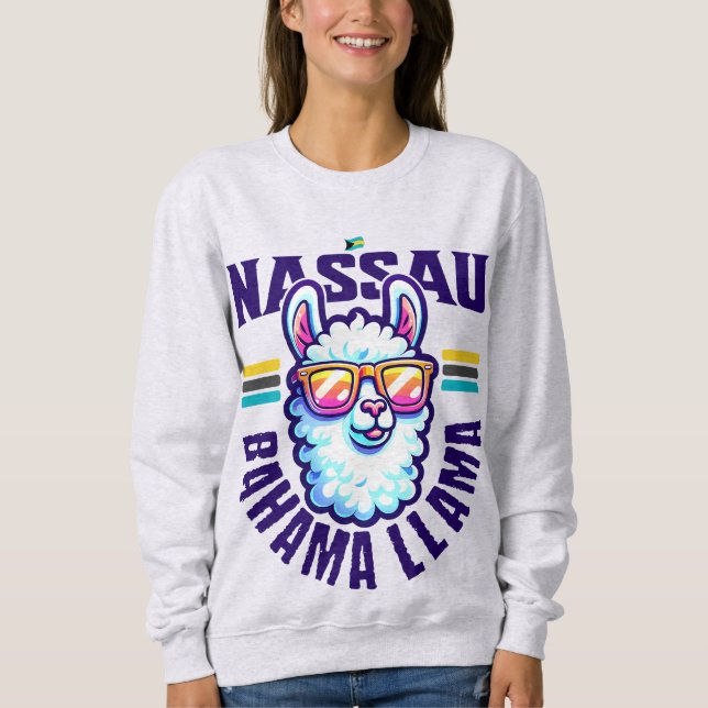 Sudadera Regalo de recuerdo de Bahamas: Llama de Nassau Bah (Anverso)