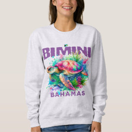 Sudadera Regalo de recuerdo de Bahamas : Tortuga marina Bim