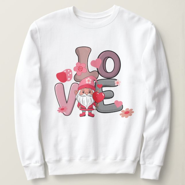 Sudadera Regalo de San Valentín lindo amor dulce (Anverso del diseño)