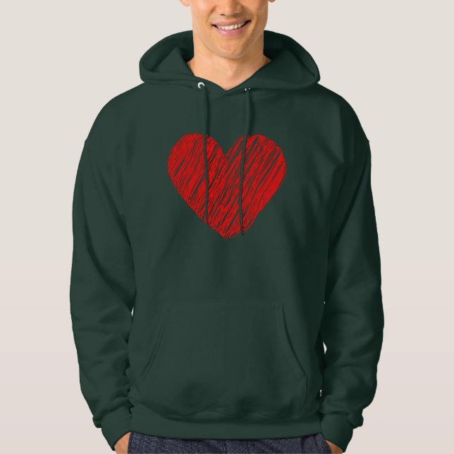 Sudadera Regalo de San Valentín para su sencillo diseño de  (Anverso)