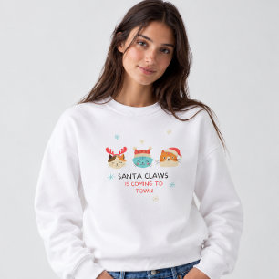 Sudadera Regalo de 'Santa Claws viene a la ciudad' 