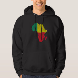 Sudadera Regalo de silueta de África con bandera de Benín p