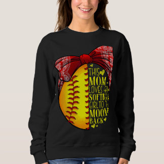 Sudadera Regalo de Softball Mamá Mujeres Pitcher Catcher Ch