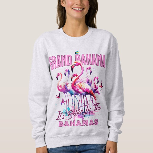Sudadera Regalo de souvenirs de las Bahamas: Gran Bahama Fl (Anverso)