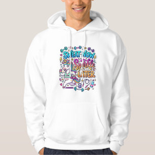 Sudadera Regalo de sudor de unicornio ahora brilla más tard