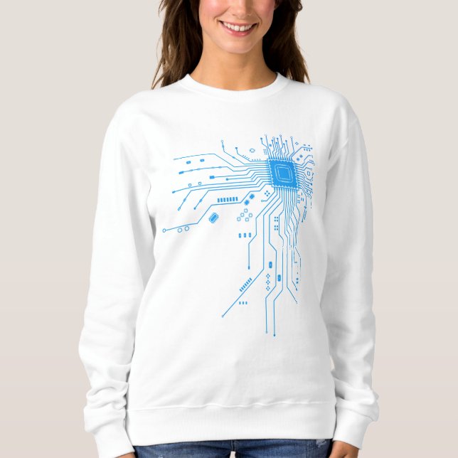 Sudadera Regalo de tecnología de diseño de circuitos PCB de (Anverso)