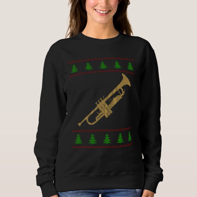 Sudadera Regalo de Trompeta de Navidad (Anverso)