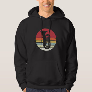 Sudadera Regalo de tuba, reproductor de tuba retro, orquest