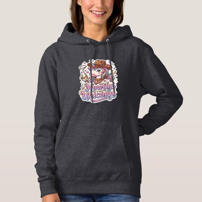Sudadera Regalo de Unicornio Cómo Unicornio Idea de Pegatin (Anverso)