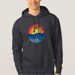 Sudadera regalo de vacaciones en la playa vintage mar atard