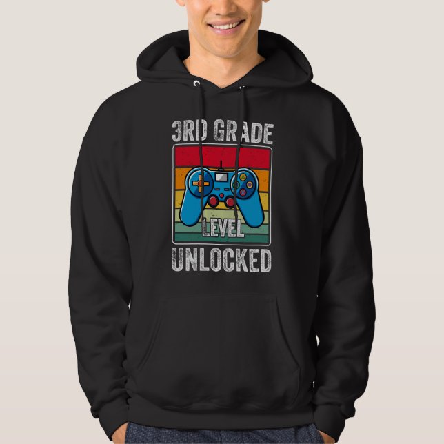 Sudadera Regalo de videojuego retro desbloqueado para terce (Anverso)