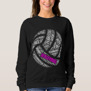Sudadera Regalo de voleibol para chicas y mujeres
