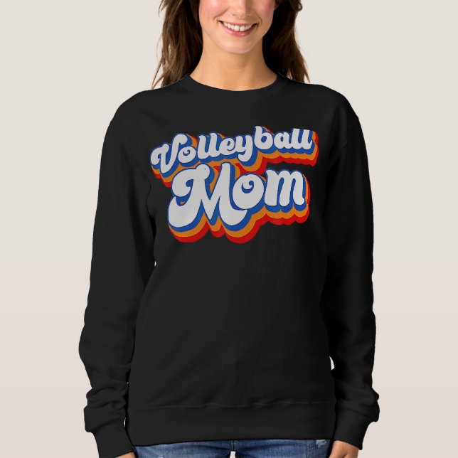 Sudadera Regalo del día de la madre de voleibol, leopard Ba (Anverso)
