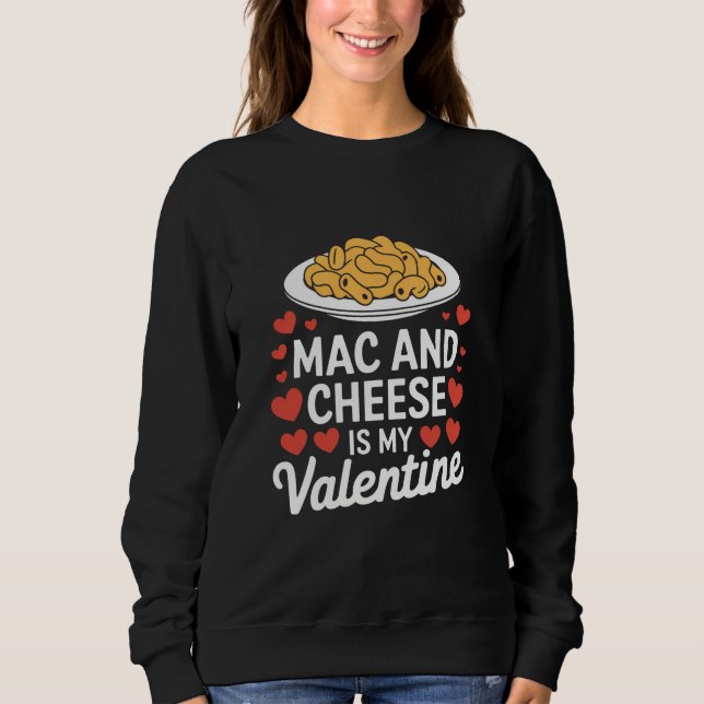 Sudadera Regalo del Día de San Valentín de Macarrones con Q (Anverso)
