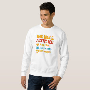 Sudadera Regalo del Día del Padre Funny Activado en Modo Pa