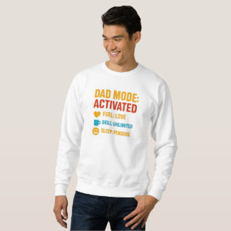 Sudadera Regalo del Día del Padre Funny Activado en Modo Pa