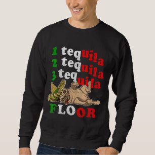 Sudadera Regalo del Día del Padre Gracioso 1 2 3 Tequila Fl