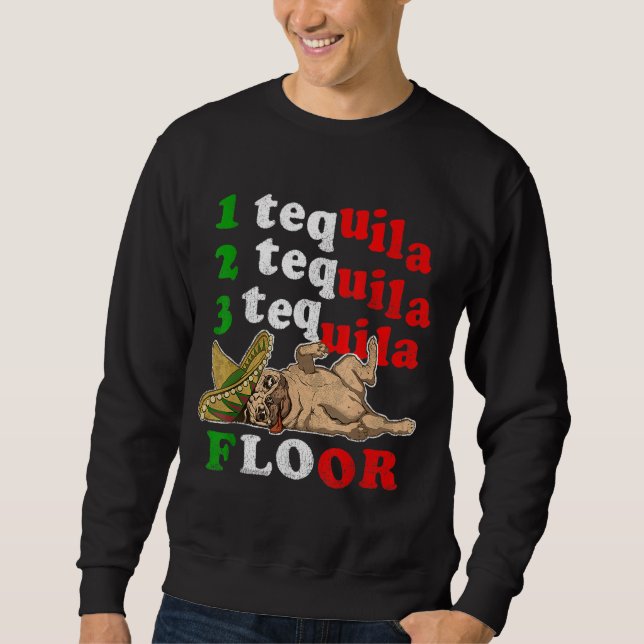 Sudadera Regalo del Día del Padre Gracioso 1 2 3 Tequila Fl (Anverso)