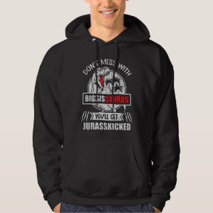 Sudadera Regalo divertido de hermana mayor BigSisSaurus Din