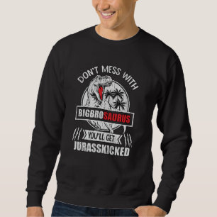 Sudadera Regalo divertido de hermano mayor BigBroSaurus Din