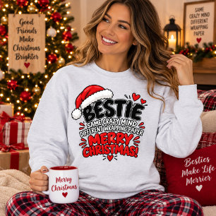 Sudadera Regalo divertido de Navidad para la mejor amiga