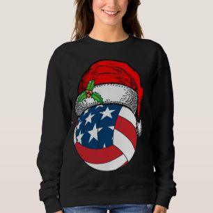 Sudadera Regalo divertido del deporte de voleibol de Santa