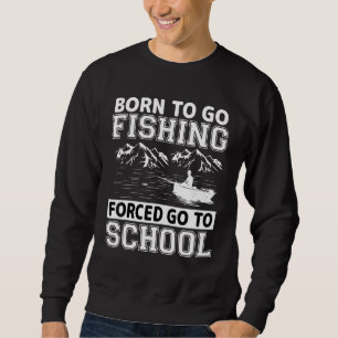 Sudadera Regalo divertido nacido para ir de pesca Lubina Pe