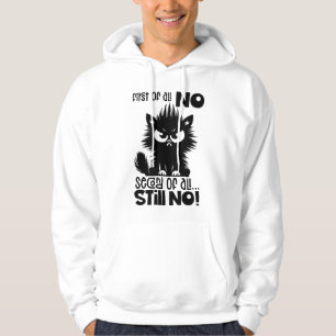 Sudadera Regalo divertido para amantes de gatos primero que