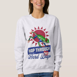Sudadera Regalo divertido para amantes de ranas, salta a tr