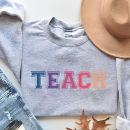 Sudadera Regalo docente, docente colorido