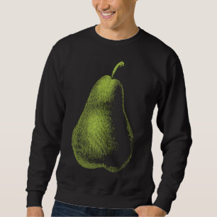 Sudadera Regalo gráfico gráfico Pear Fruit Food Lover Vinta