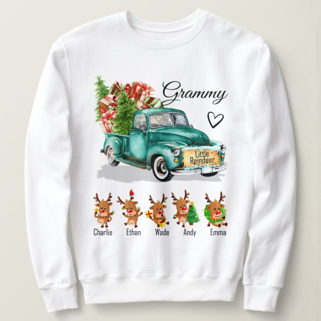 Sudadera Regalo Grammy Para Navidades (Anverso del diseño)