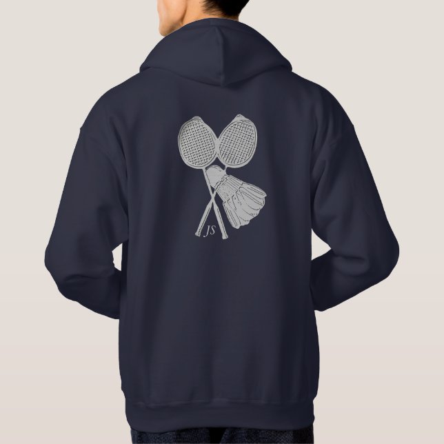 Sudadera Regalo Guay personalizado para jugadores de Badmin (Reverso)