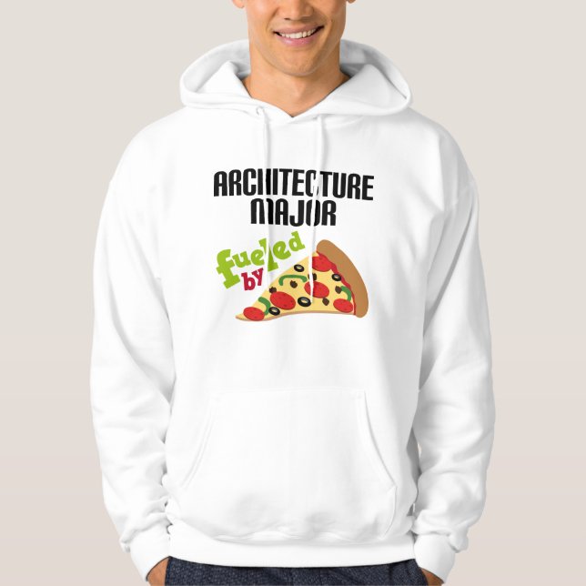 Sudadera Regalo importante de la arquitectura (pizza) (Anverso)
