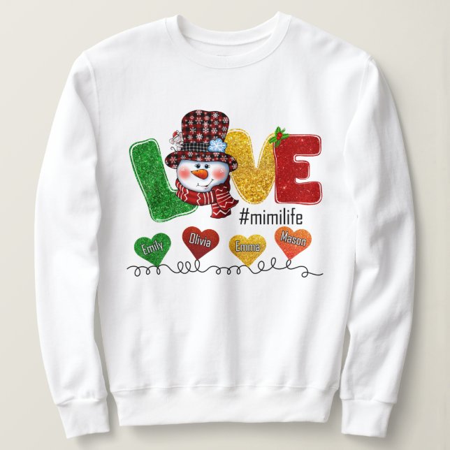 Sudadera Regalo Mimi Life Para Navidades (Anverso del diseño)