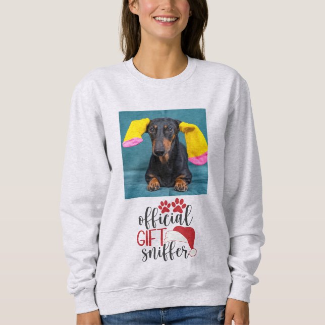 Sudadera Regalo oficial Sniffer Graciosos Navidades de perr (Anverso)