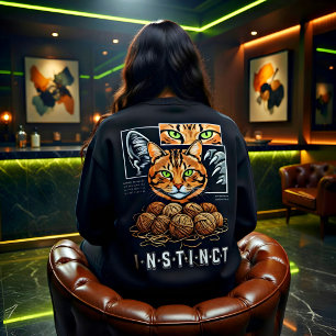Sudadera Regalo para amante de gatos Bengalí Instinto Cable