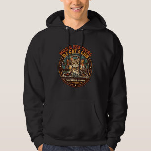 Sudadera Regalo para amante de gatos DJ Festival de Música 
