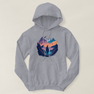 Sudadera Regalo para amante de la naturaleza puesta de sol 