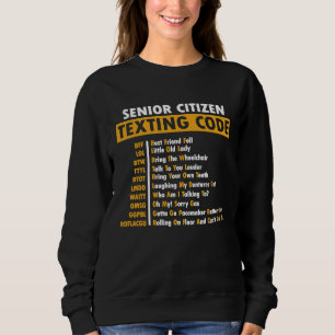 Sudadera Regalo para el código de texto del abuelo