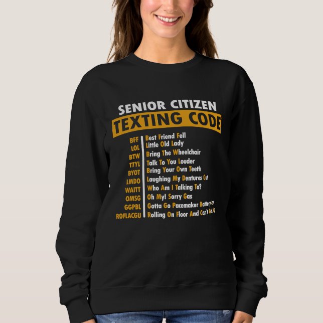 Sudadera Regalo para el código de texto del abuelo (Anverso)