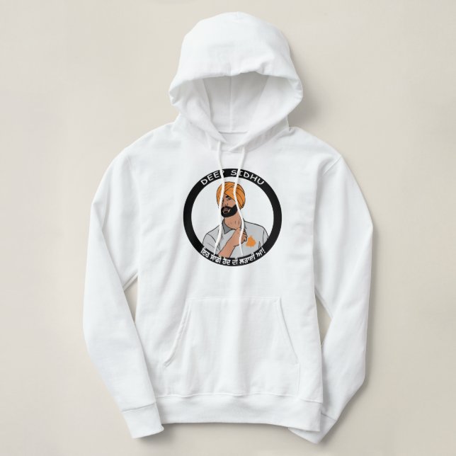 Sudadera Regalo Para Hombres En Profundo Sidhu Khalsa (Diseño del anverso)