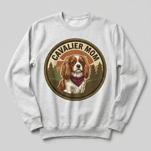 Sudadera Regalo para mamá de Cavalier King Charles Crewneck (Subido por el creador)