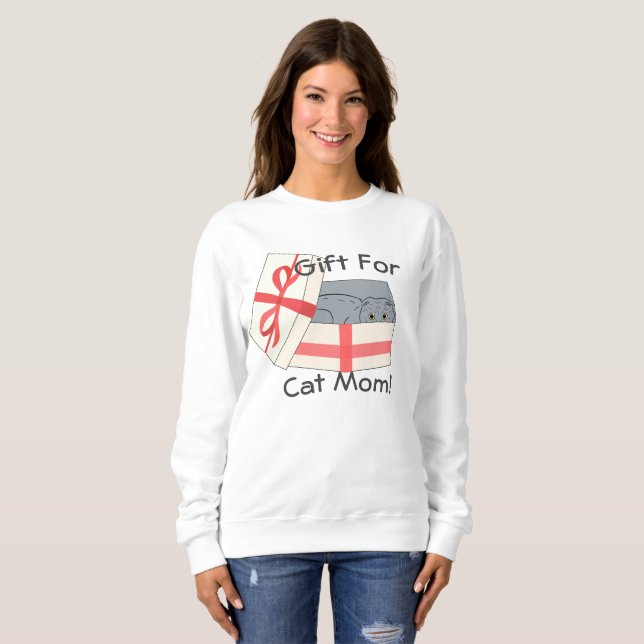 Sudadera Regalo para mamá de gato (Anverso completo)