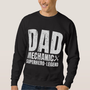 Sudadera Regalo Para Papá Mecánico De La Hija - Familia Gra