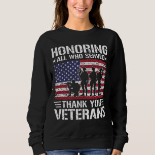 Sudadera Regalo Patriótico de Servicio Militar Gracias Vete